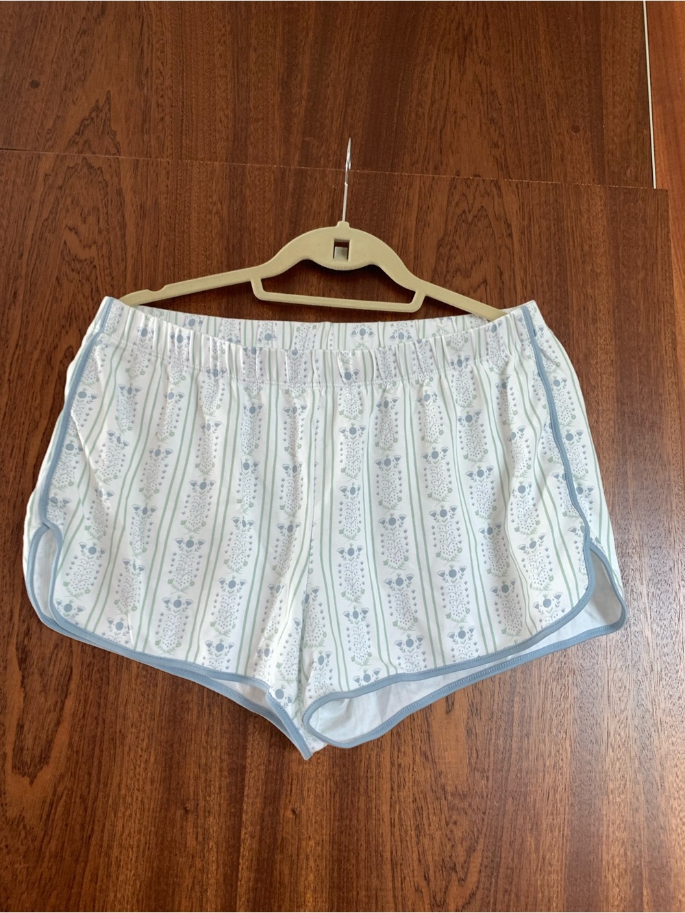 Lake Pajama Bottoms blue white floral